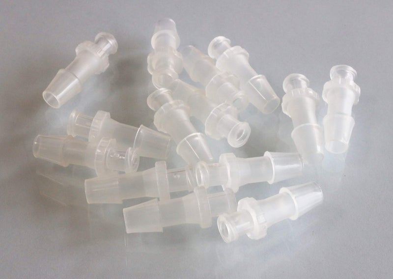 BleedZone - Female 1/4" Hose Barb Fitting PP Polypropylene Hose, 25x Luer Lock Adapter for Laboratory Equipment, Syringe, Hose Connector - Image 2